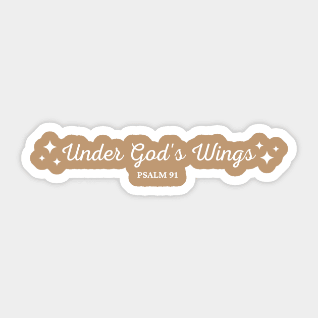 Under God's Wings - Psalm 91 Bible Verse Sticker by Heavenly Heritage